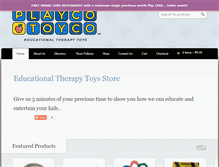 Tablet Screenshot of educationaltherapytoys.com